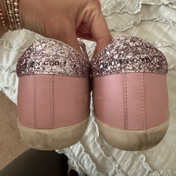 Golden Goose Pink Glitter superstar sneakers - Picture 4 of 8